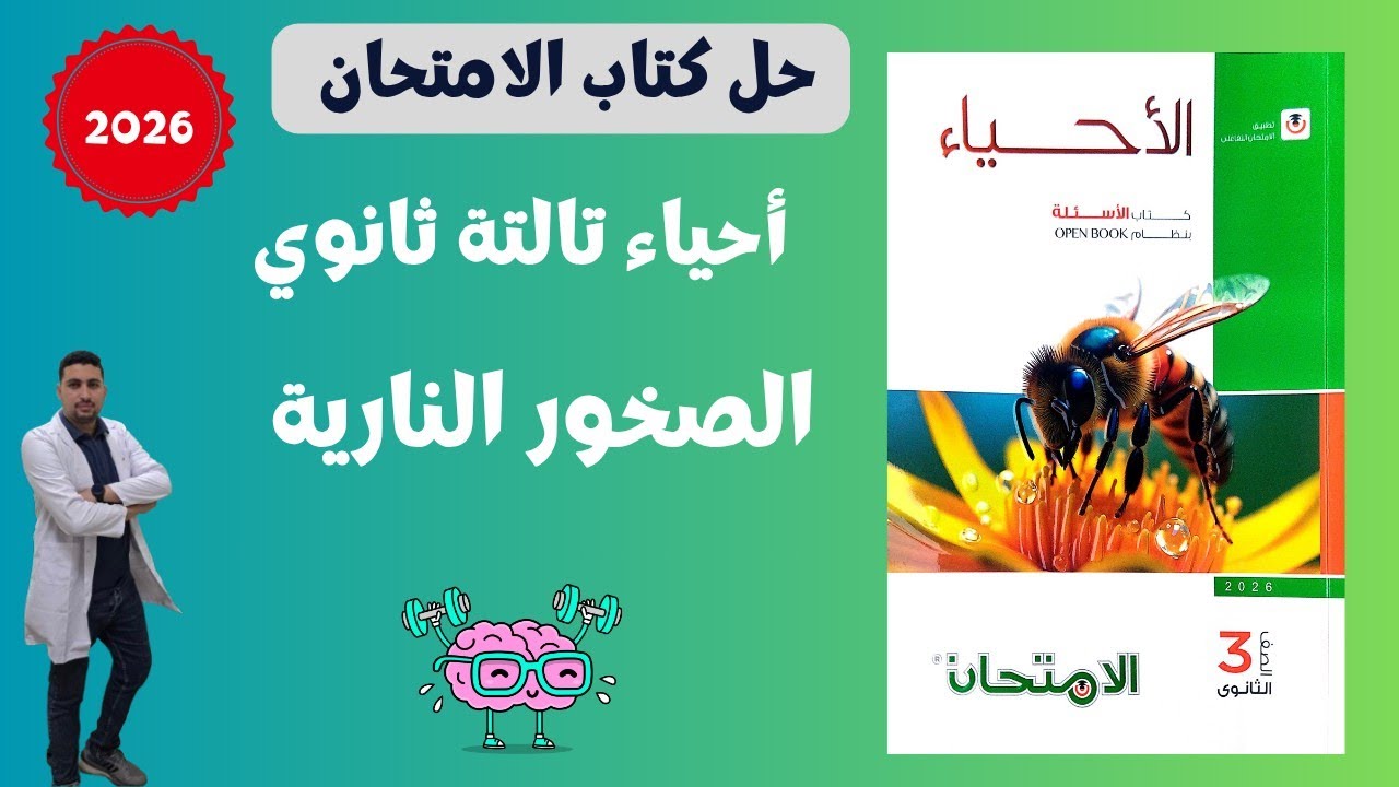 الحل الكامل لأسئلة كتاب الامتحان على الصخور النارية 🔥 جيولوجيا وعلوم الأرض - ثالثة ثانوي 2026 