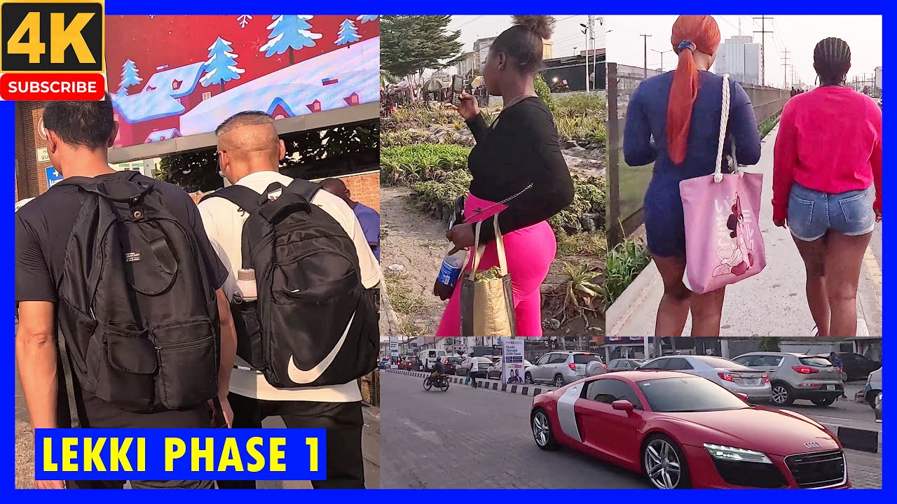 🇳🇬LEKKI PHASE 1: Beautiful Houses, Exotic Cars & Babes 4K Walk One of Lagos Richest Neighborhood