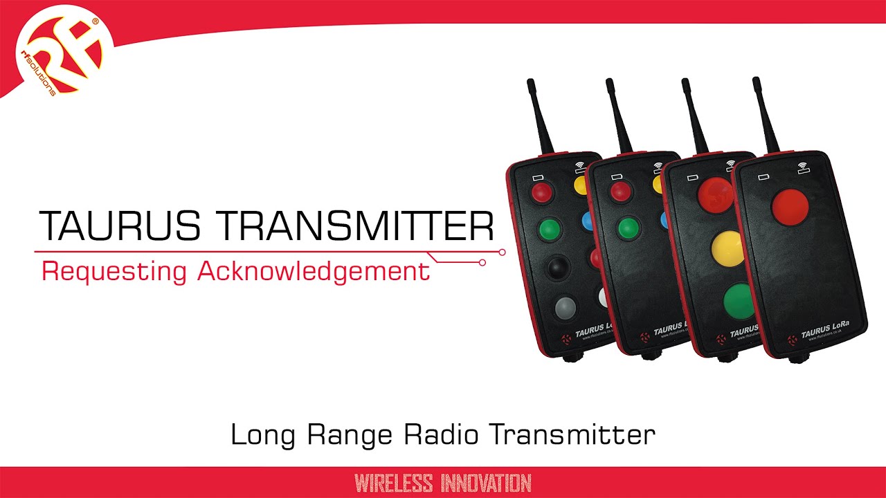 TAURUS Transmitter | Requesting Acknowledgement | Remote Controls