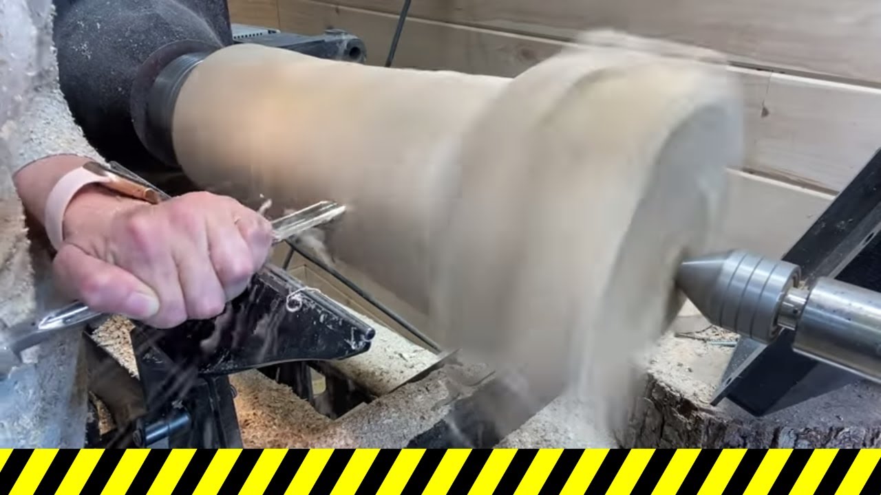 Woodturning: Maple Vase with RESIN to fill a void!