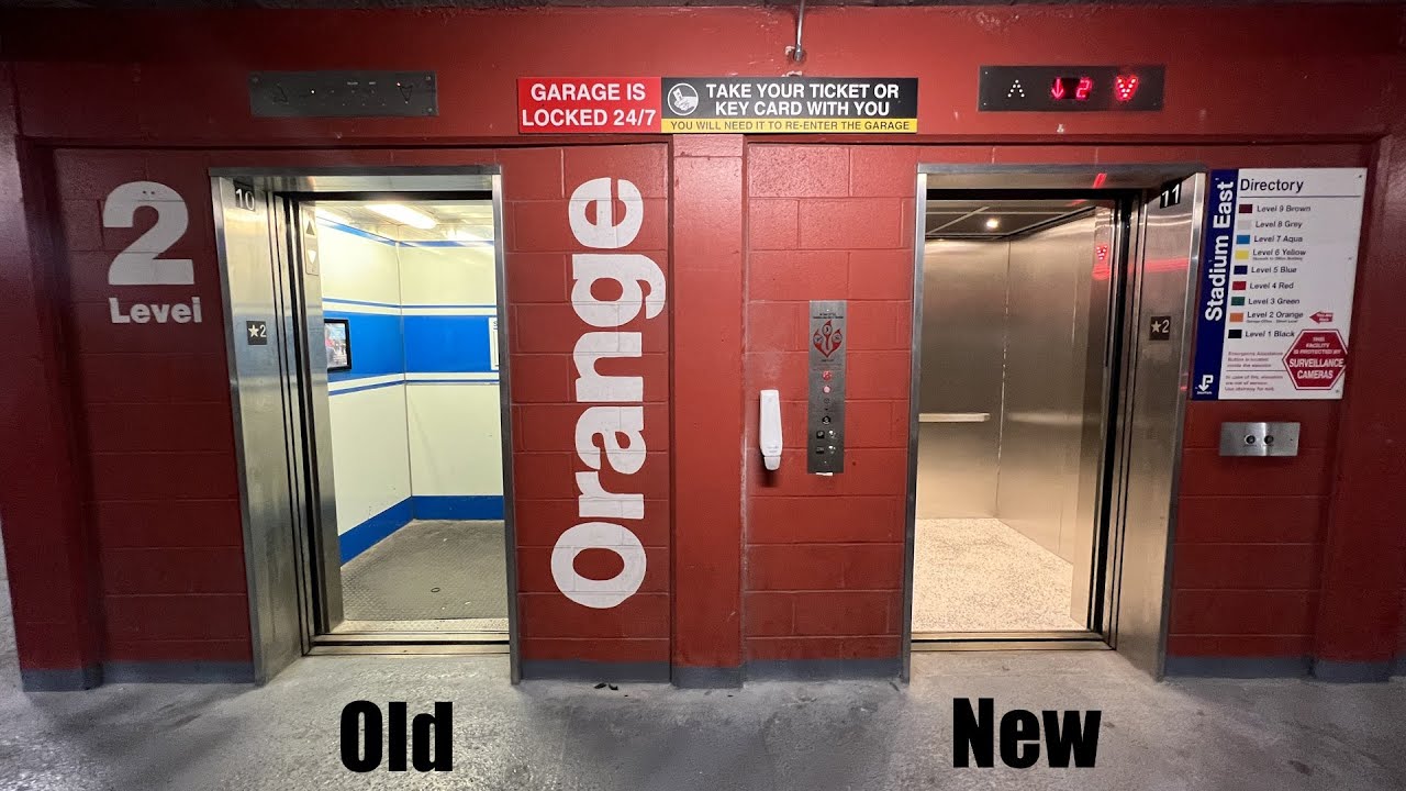 Old vs New! Busch Stadium Parking Garage East Cars 10 and 11