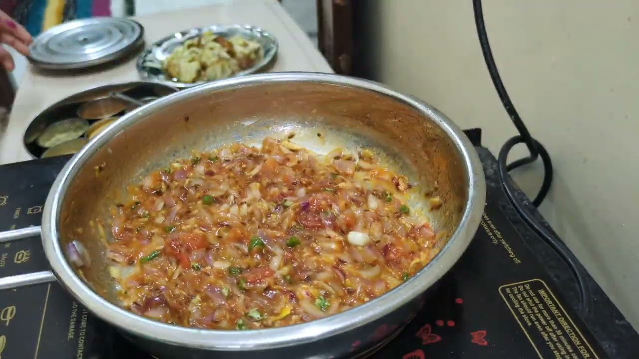 Baigan ka bharta on induction 