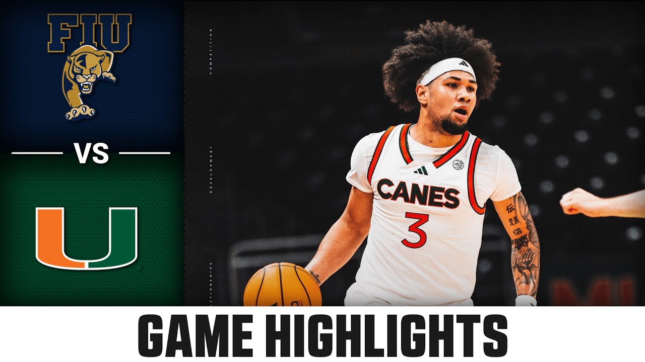 FIU vs. Miami Game Highlights | 2025-26 ACC Men's Basketball