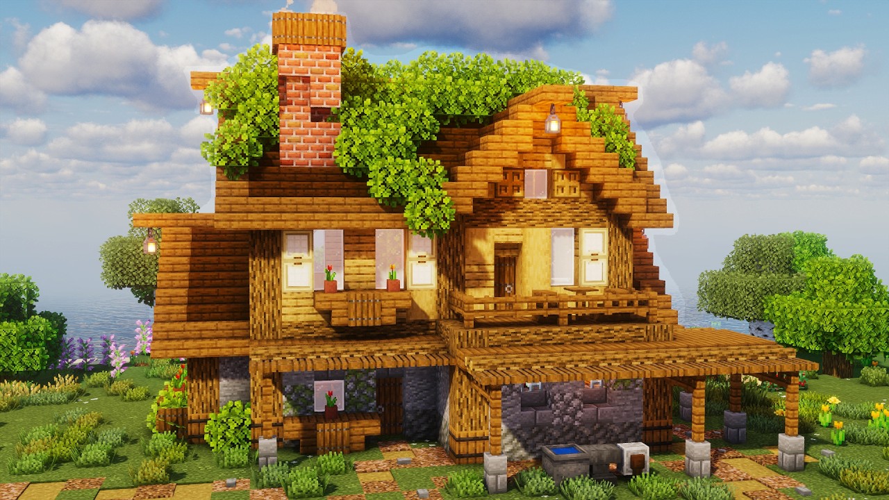 How to Build a Cozy Medieval Cottage in Minecraft (tutorial)
