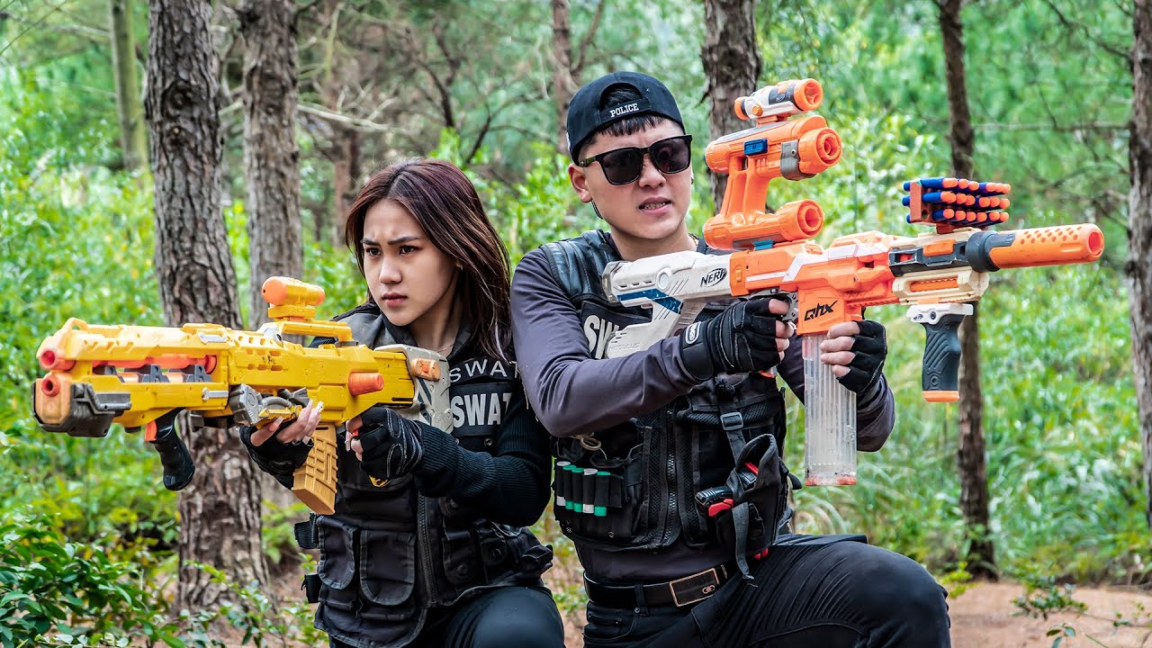 LTT Game Nerf War : Warriors SEAL X Nerf Guns Fight Crime Mr Zero Scazy Rescue Friend In Distress
