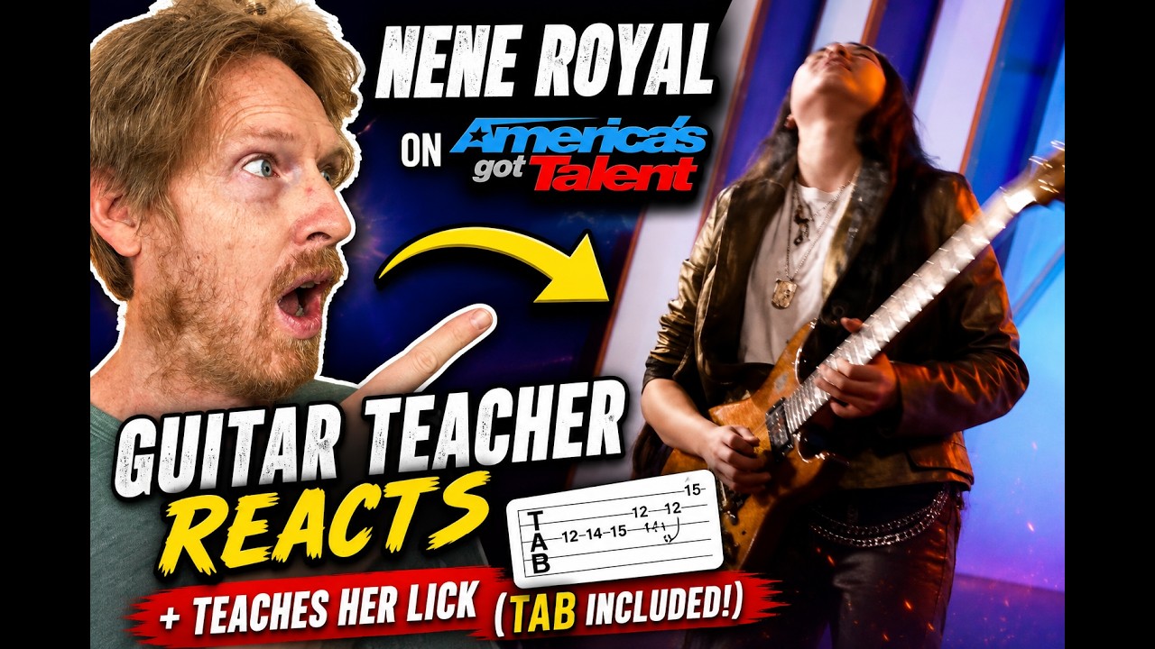 Nene Royal on AGT! Guitar Teacher Reacts + Teaches Her Opening Lick w/TAB