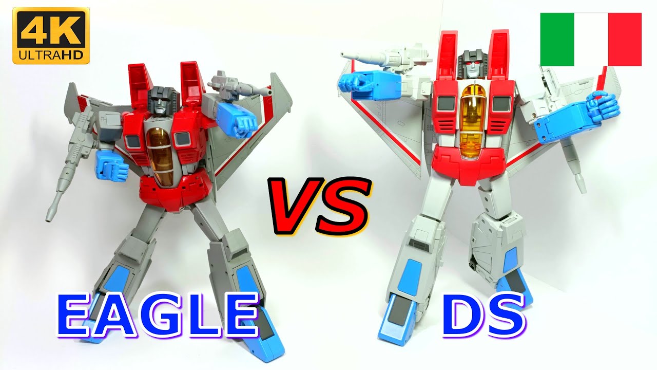 STARSCREAM ::: Deformation Space VS EAGLE (KO Takara) ::: CONFRONTO ITA ::: Transformers Masterpiece