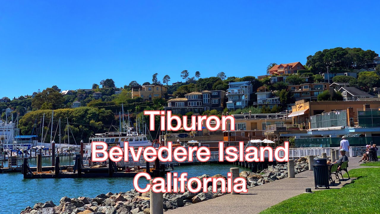 Driving Around Tiburon, Belvedere Island and Moore Rd Pier in Marin County, California