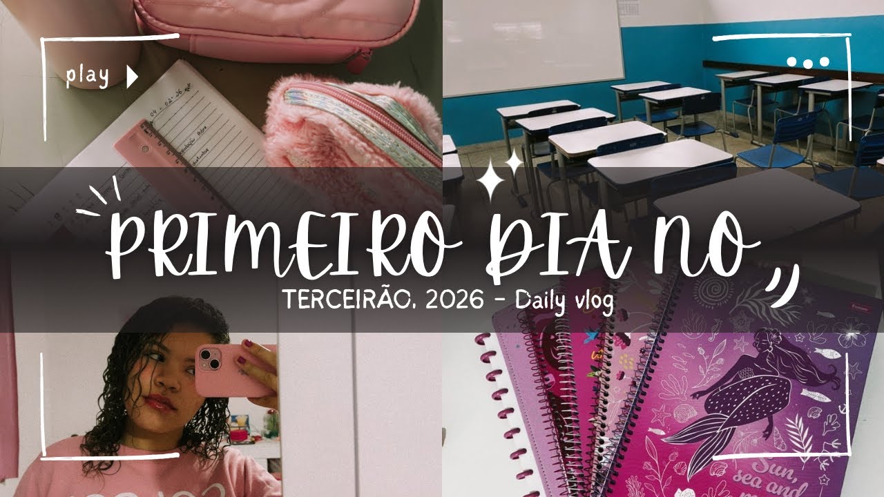 PRIMEIRO DIA NO TERCEIRÃO | rotina, escola e falando sobre meu dia ✨