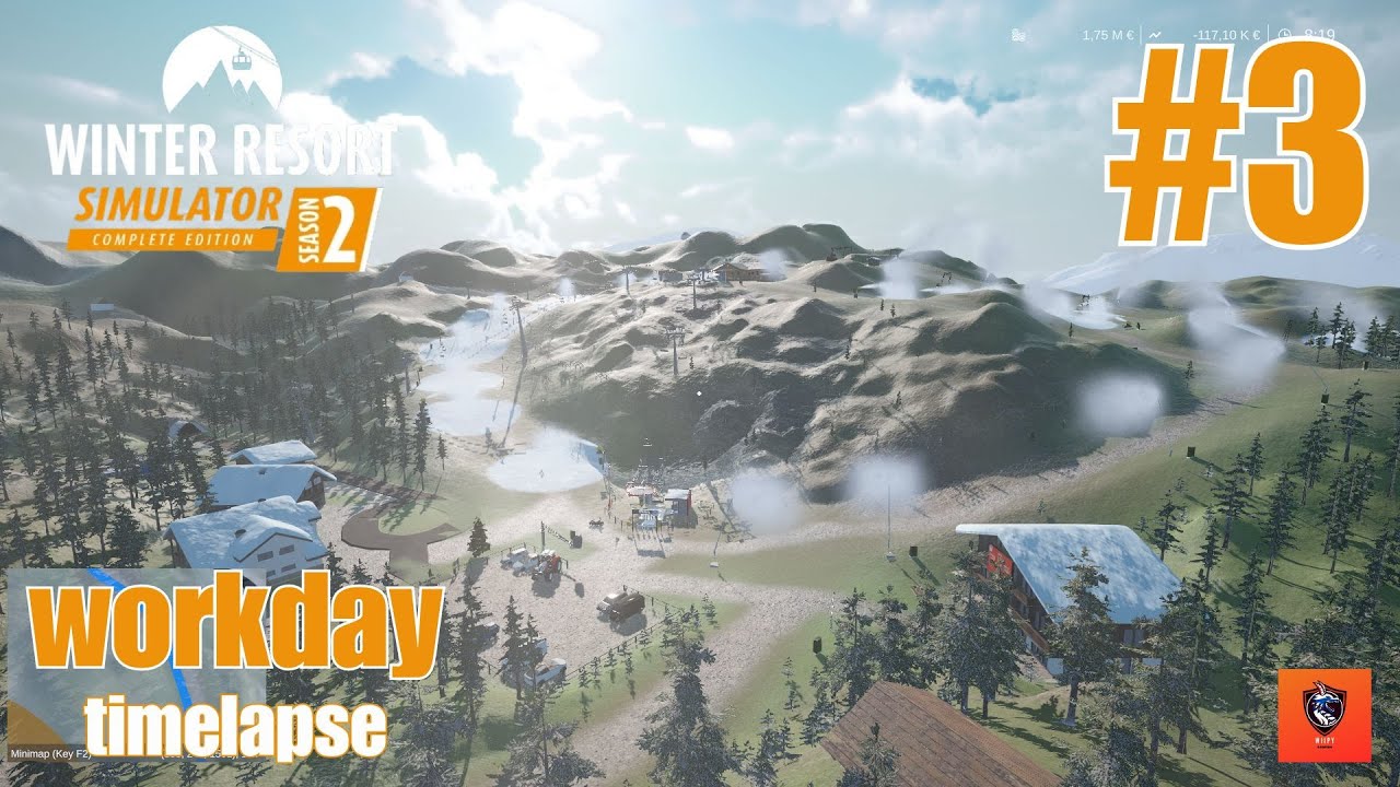Winter Resort Simulator 2 | Day 3 – Turning on the Snow Cannons & Preparing the First Slopes