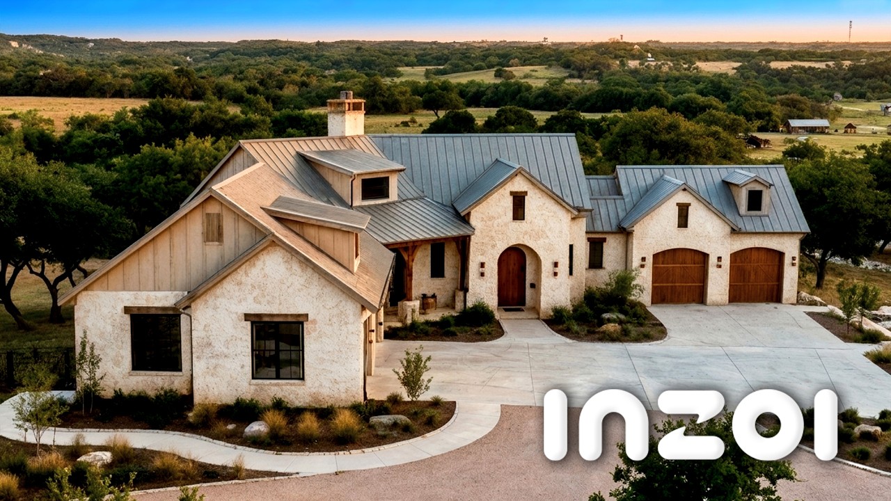 inZOI Luxury One-Story Farmhouse Build 🏡 | PIX to BRICKS Ep.6