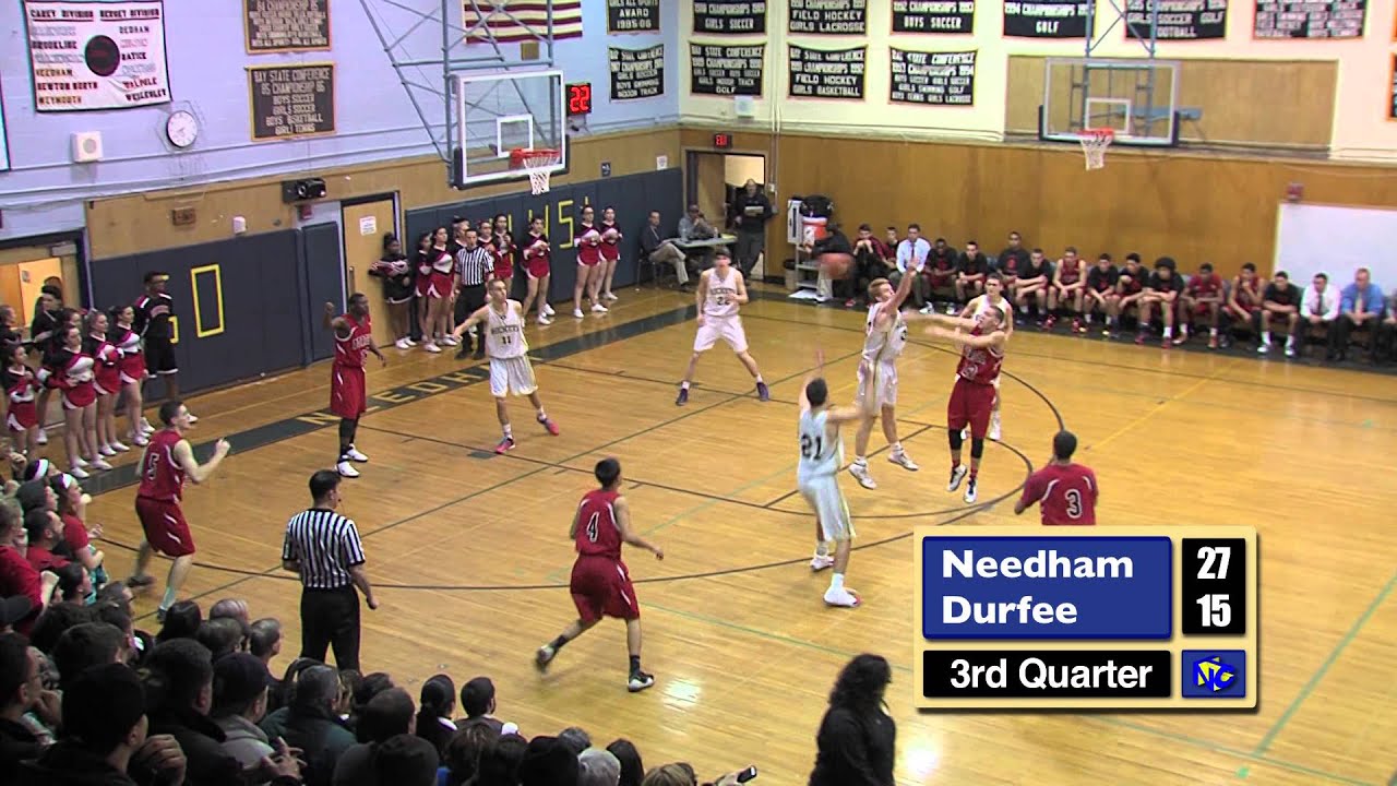 Boys Basketball, Needham vs Durfee, 2-26-14