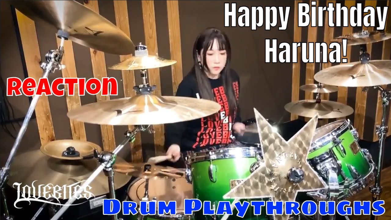 Haruna (of Lovebites) - Drum Playthrough (Reaction) | Happy Birthday Haruna! | A Drummer Reacts!!