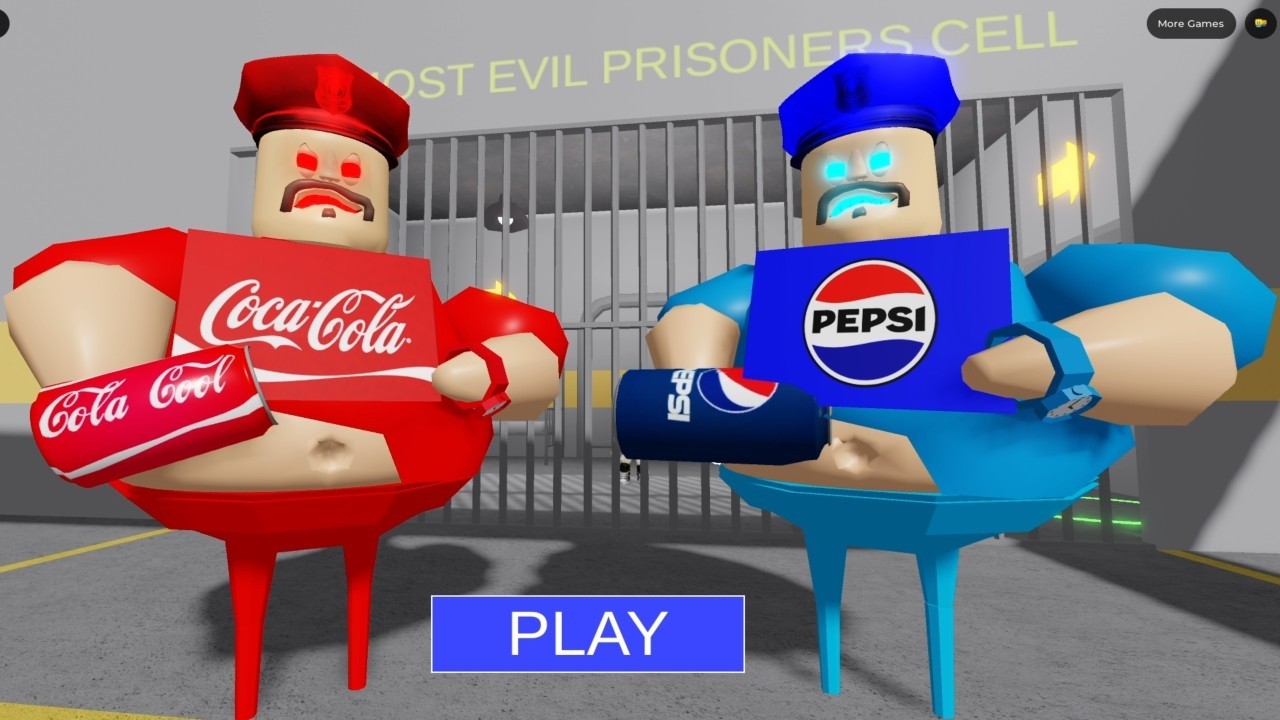 COCA-COLA BARRY Vs PEPSI BARRY in BARRY'S PRISON RUN! New Scary Obby