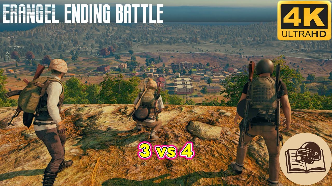 PUBG PC Ending Battle 3 vs 4 Shooting Gameplay 4K 2026 ERANGEL No Commentary