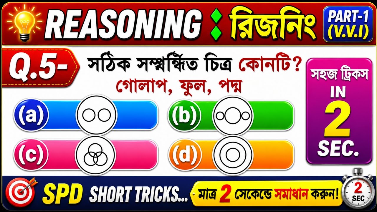 Reasoning Short Tricks in Bengali for LOCOPILOT, RRB NTPC, GROUP D and all exams