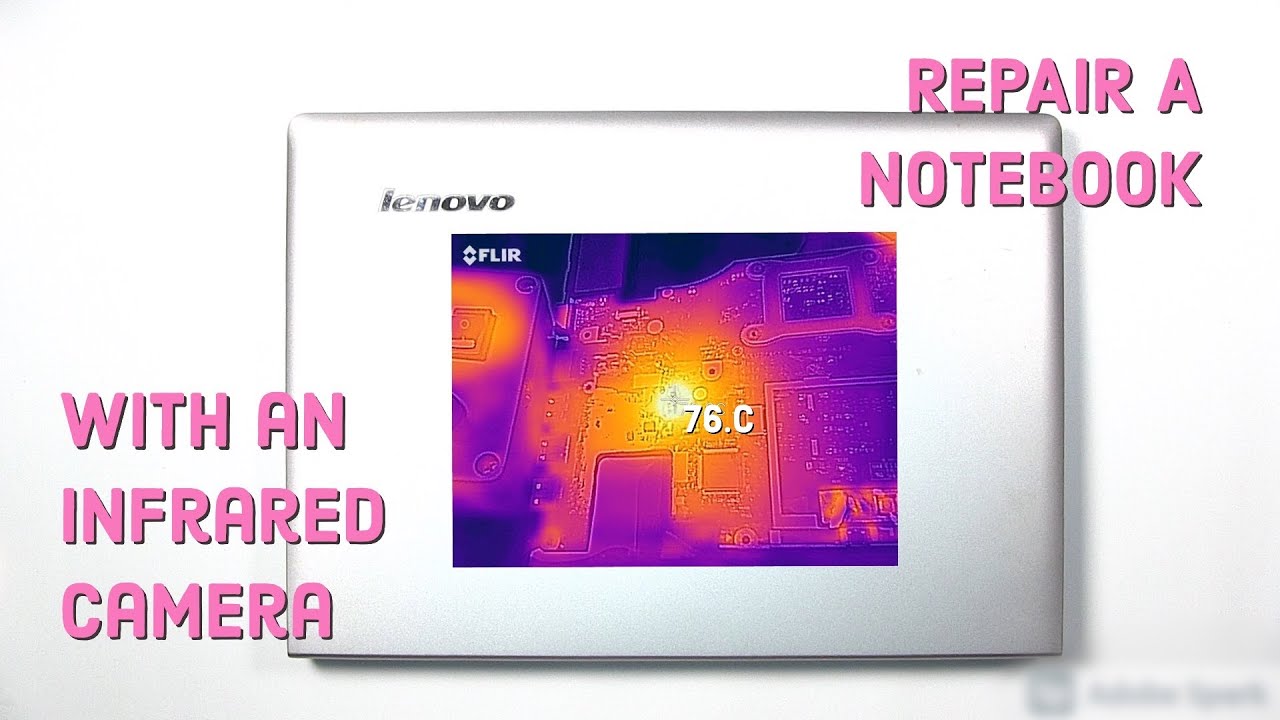 How to repair Lenovo G40-80 Not Power on 丨 Finding problems with an Infrared camera