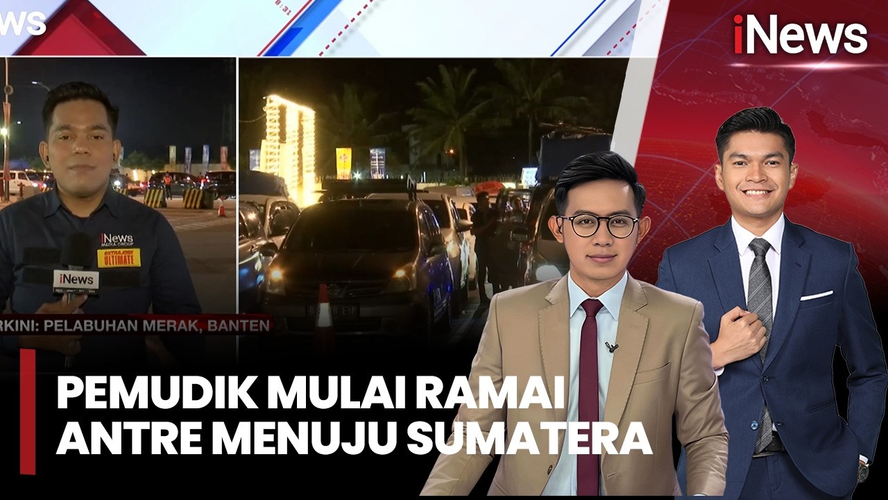 Puncak Arus Mudik, Kendaraan Pemudik Mulai Ramai Antre di Pelabuhan Merak | iNews Pagi (16/03)