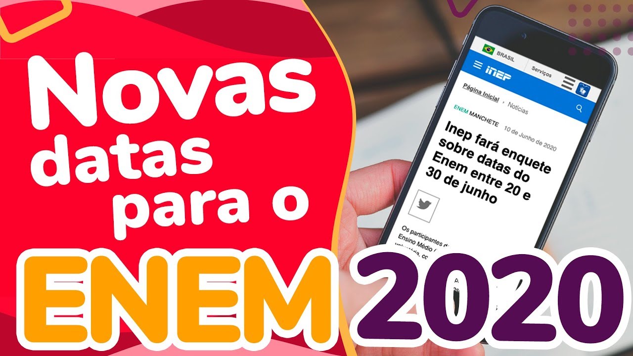 NOVAS DATAS PARA O ENEM 2020 | ProEnem