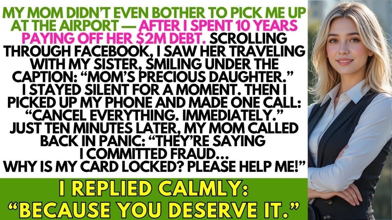 My Mom Skipped Picking Me Up at the Airport — After I Spent 10 Years Paying Off Her $2M Debt.
