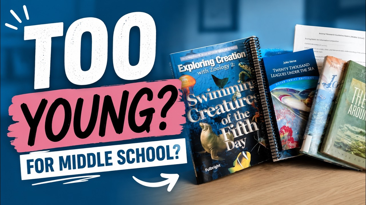 Is Apologia Swimming Creatures Too Young for Middle School? Here’s How I Adapt It