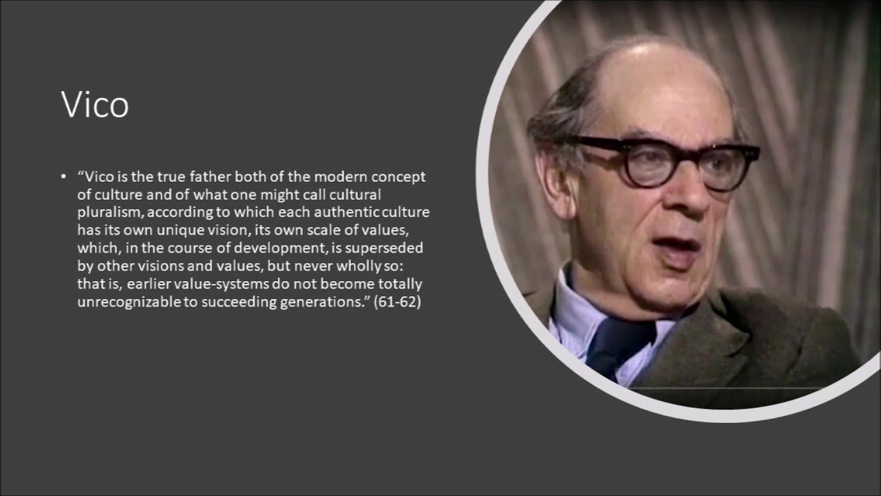 Isaiah Berlin on Vico