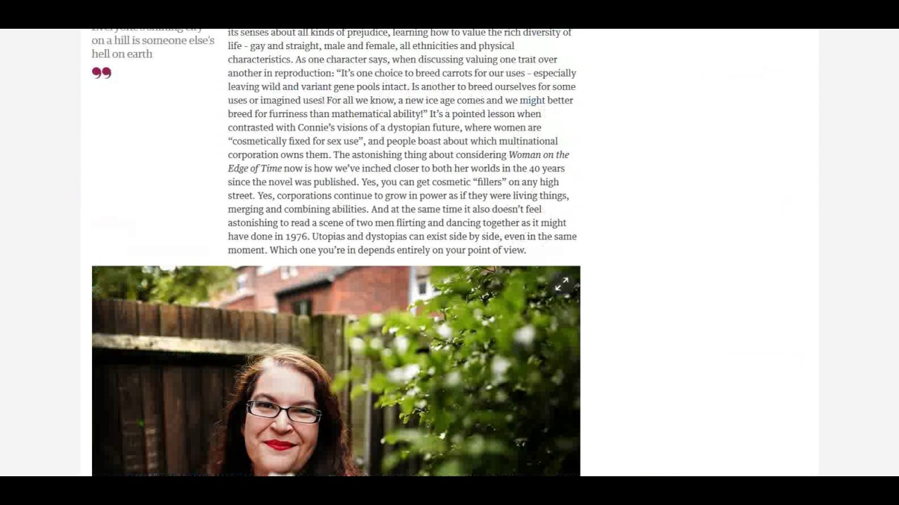 Dystopian dreams: on feminist science fiction