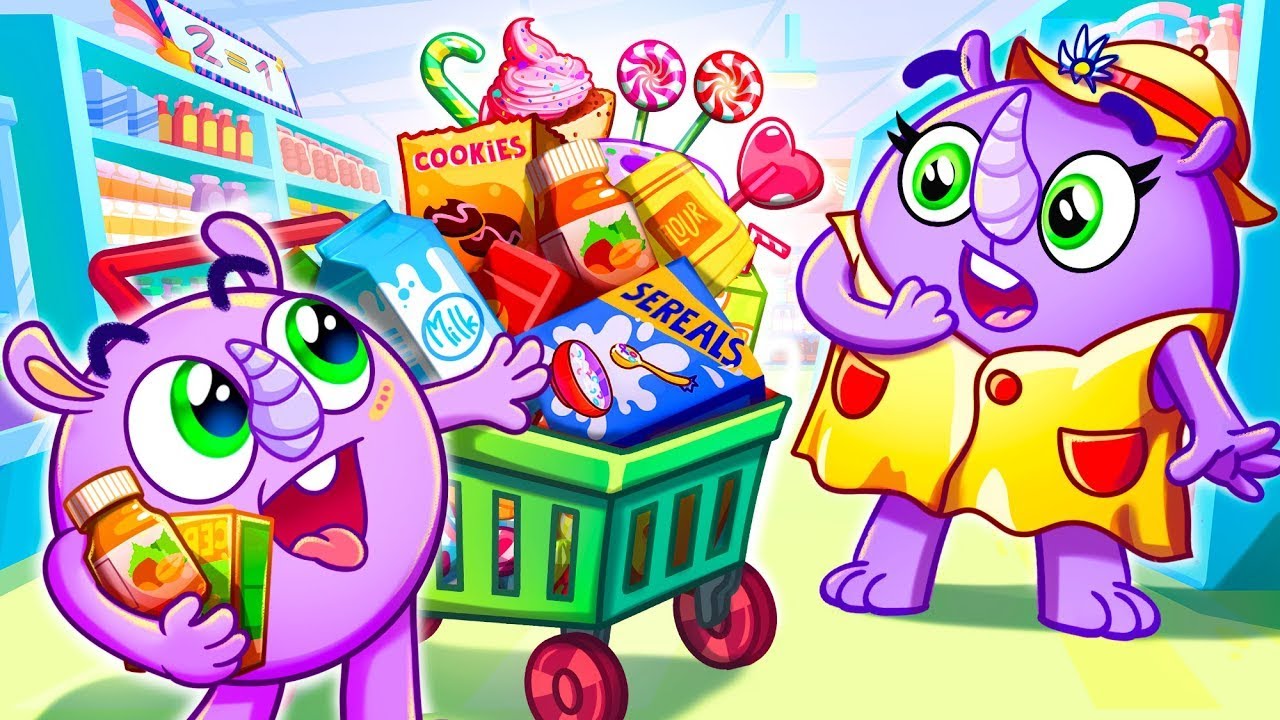 Grocery Store Song 🛒 | Funny Kids Songs 😻🐨🐰🦁 And Nursery Rhymes by Baby Zoo