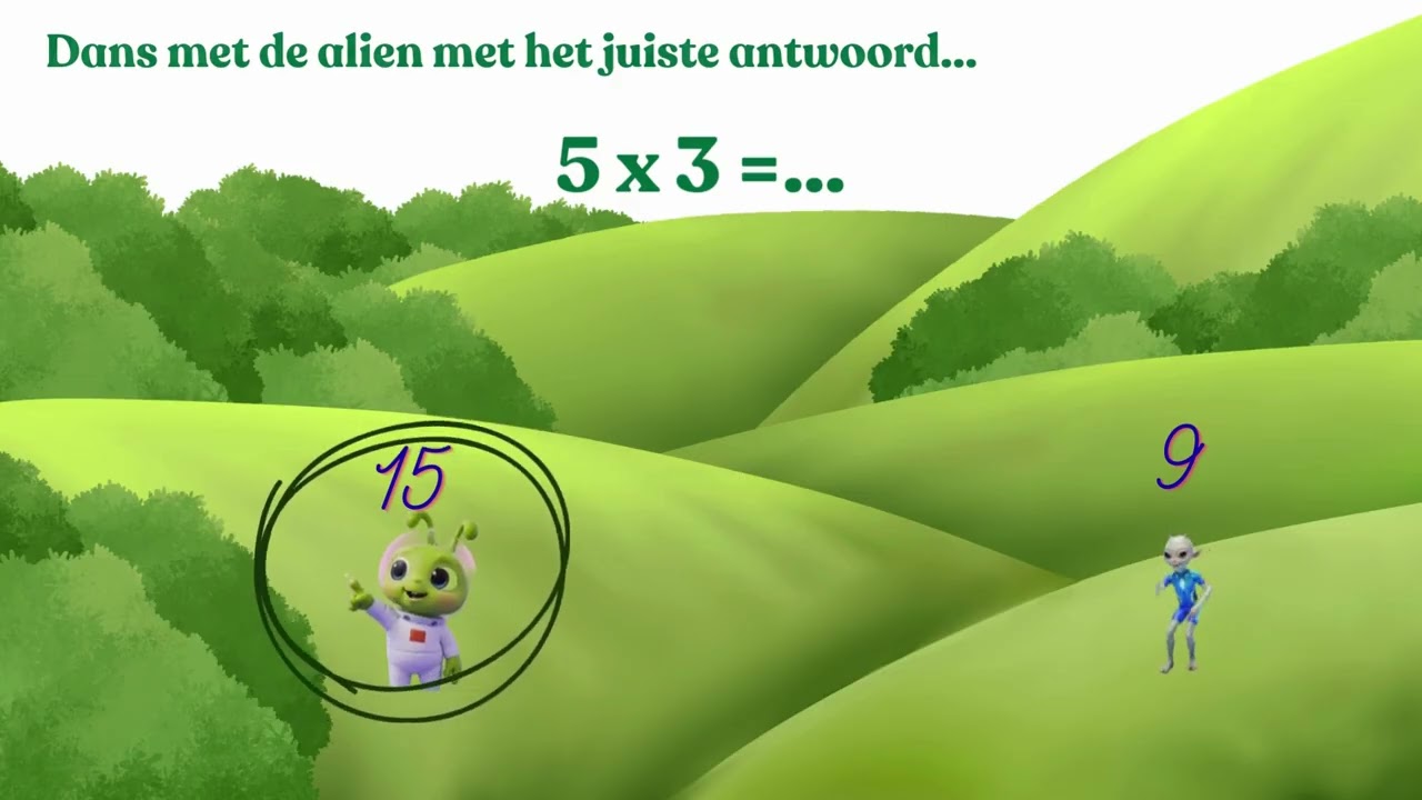 Kun jij de Alien Dans? 🕺 Leer de Tafel van 3 (Bewegend Leren)
