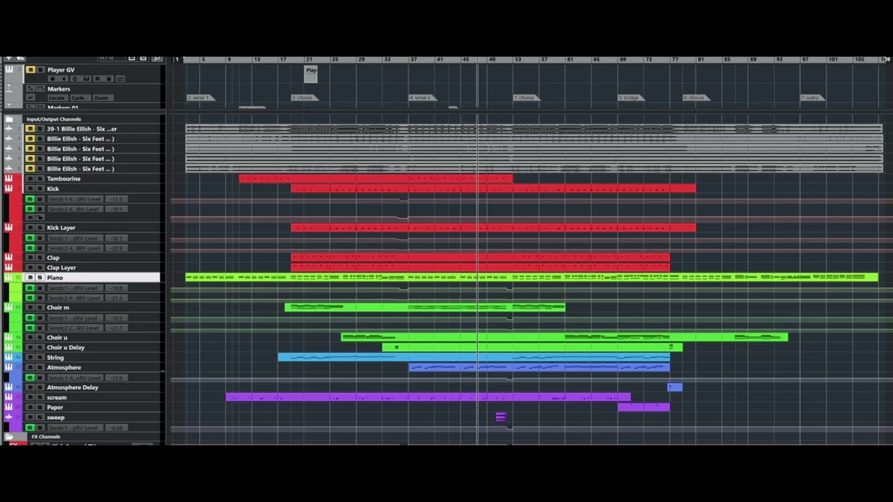 Billie Eilish - Six Feet Under [MIDI sound alike]