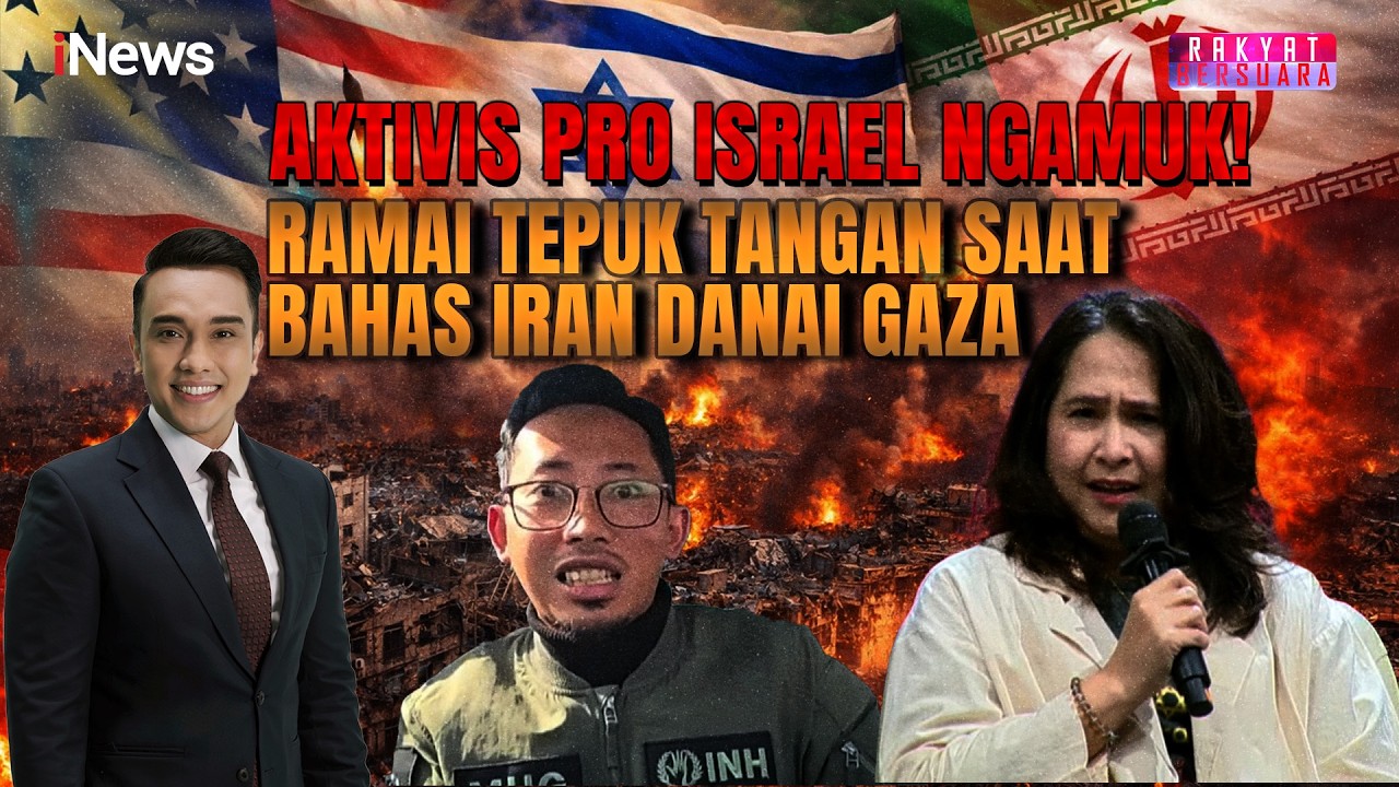 Aktivis Pro Israel Ngamuk! Ramai Tepuk Tangan saat Bahas Iran Danai Gaza