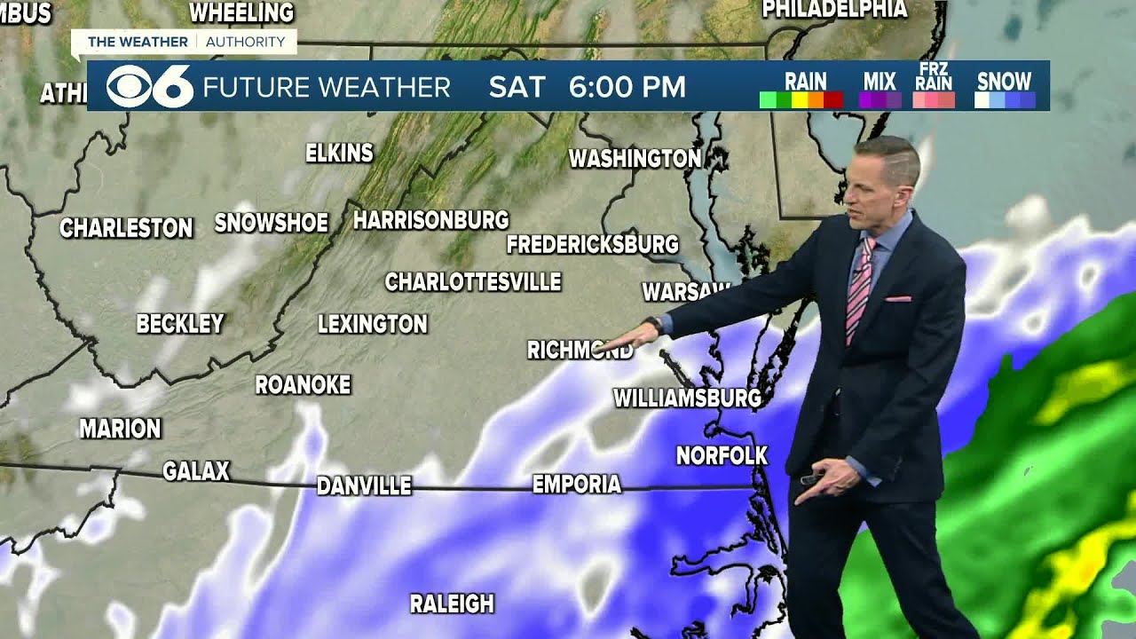 Hour-by-hour look at winter storm in Virginia this weekend (Thursday p.m. Update)