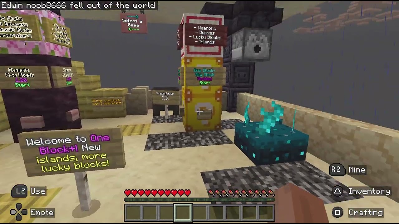 Minecraft 1 block