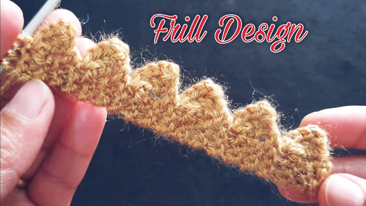 Knitting Frill Design/Scalloped Border/Scallop Lace Edge