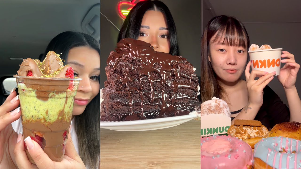 Dessert TikTok ASMR mukbang compilation! #26