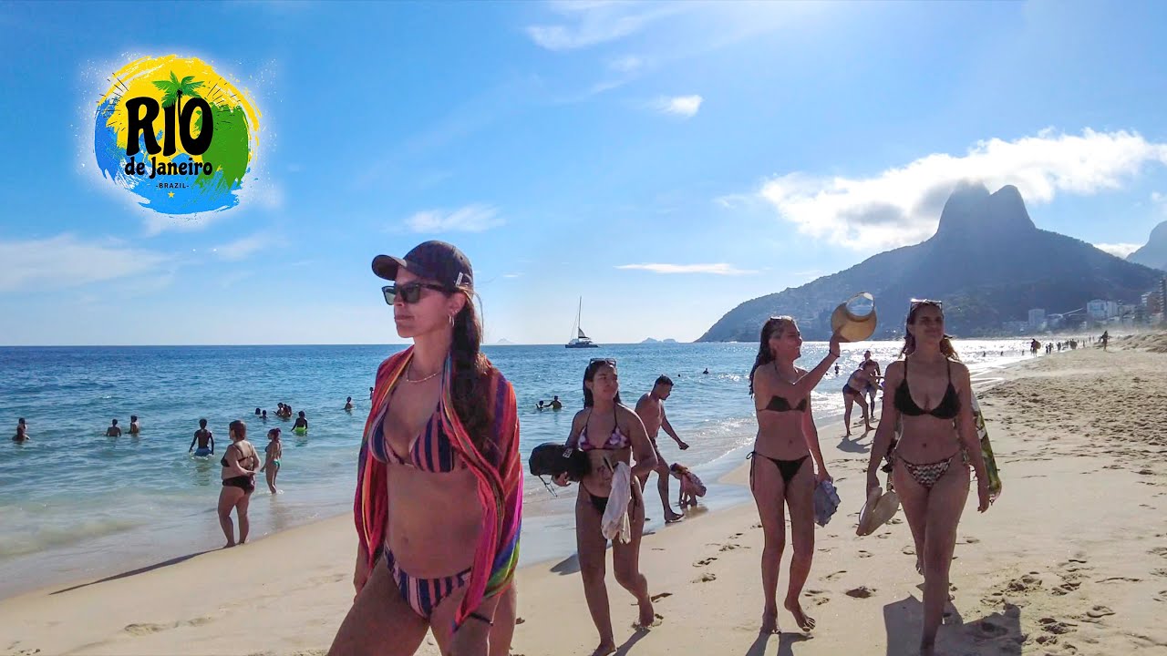 IPANEMA Beach Walk 🇧🇷 Rio de Janeiro Brazil - March 2022