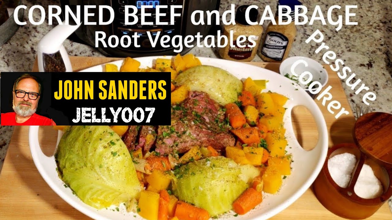 CORNED BEEF and CABBAGE w/ ROOT VEGETABLES in ANY PRESSURE COOKER Ninja Foodi Instant Pot