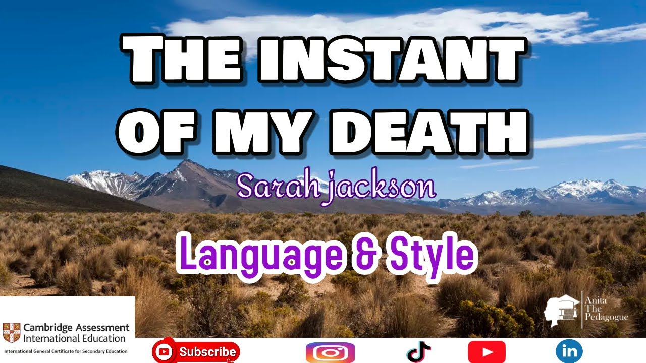 Language and Style of The Instant of My Death