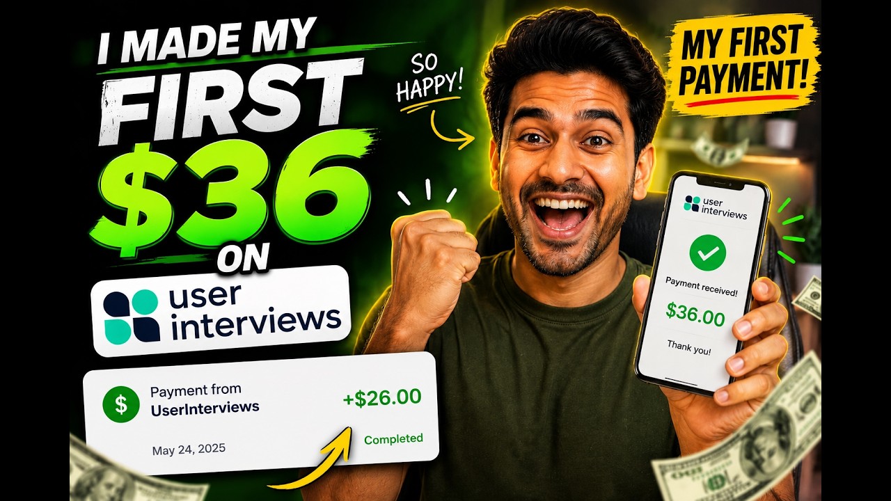 Обзор UserInterviews: Как я заработал $36 на UserInterviews (подтверждение оплаты + все подробности)