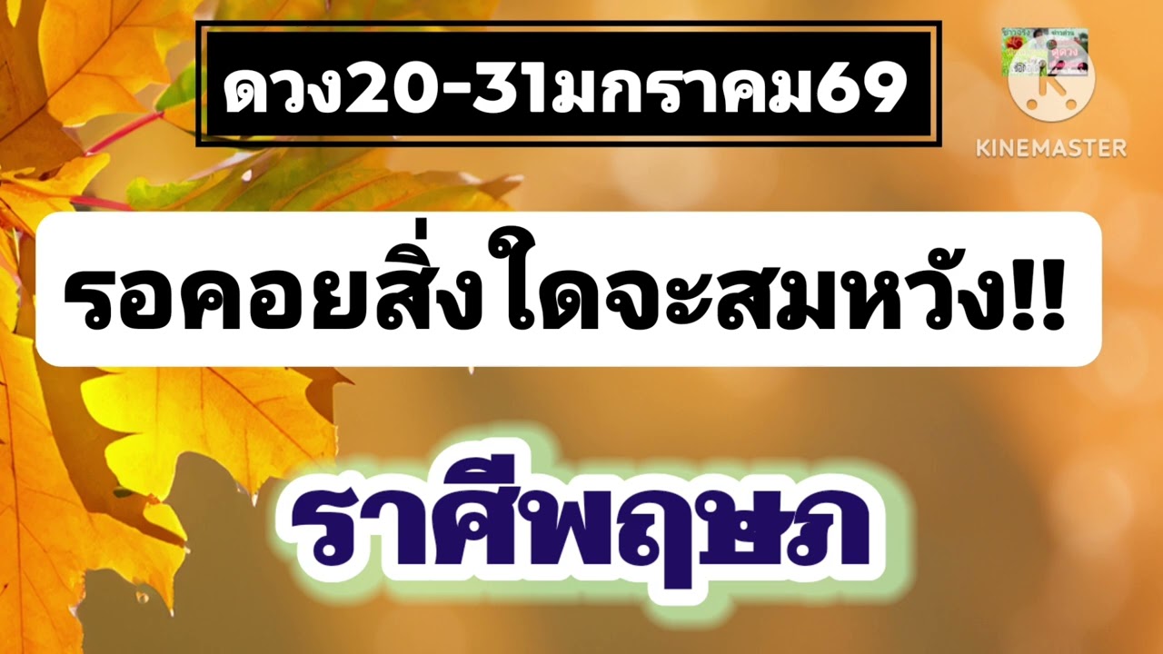 #ราศีพฤษภ 20-31ม.ค69🔮รอคอยสิ่งใดจะสมหวัง💫