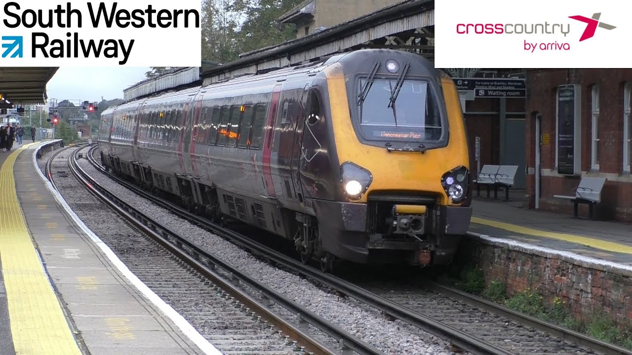 Evening Trains at Basingstoke, SWML - 12th October 2023