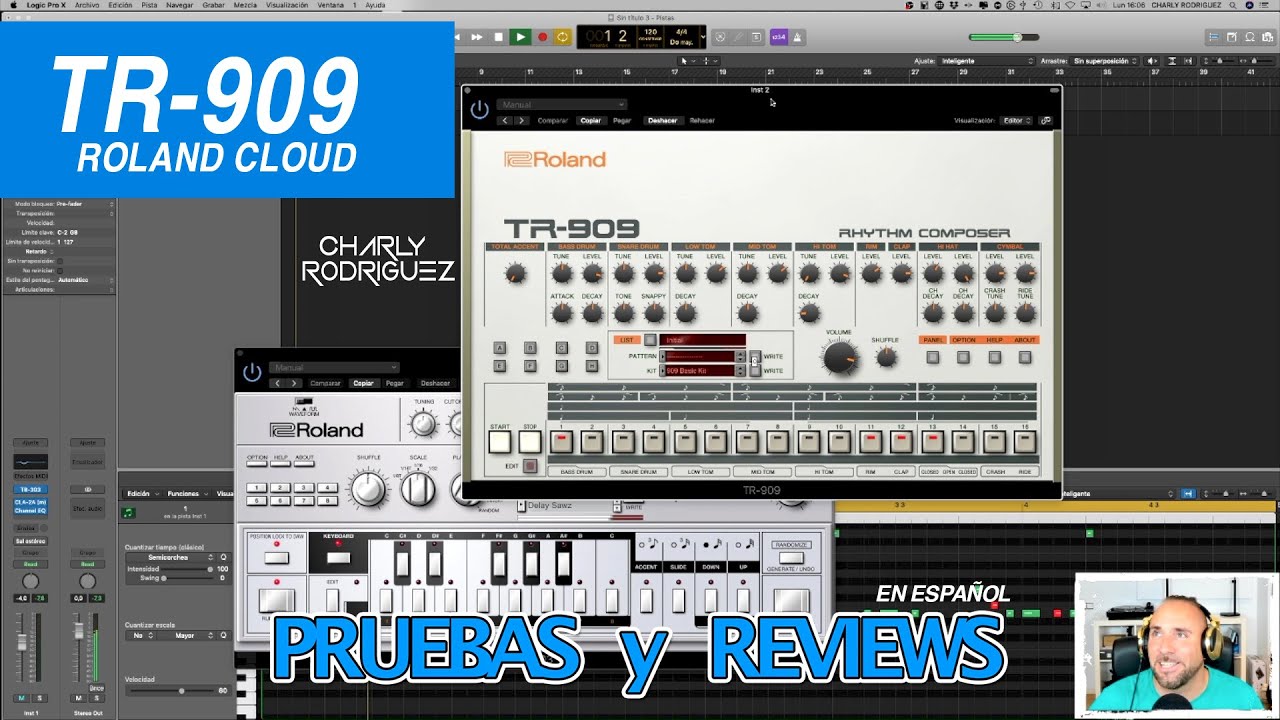 ROLAND CLOUD TR-909//PLUGIN DE LA CAJA DE RITMOS + USADA PARA DANCE (Pruebas y Reviews)