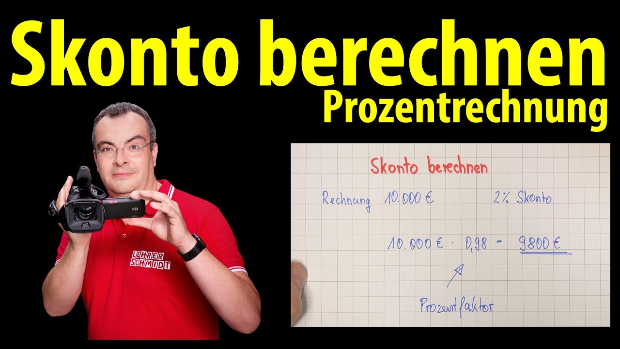 Skonto berechnen - einfach und schnell erkl&auml;rt! |&nbsp;Lehrerschmidt