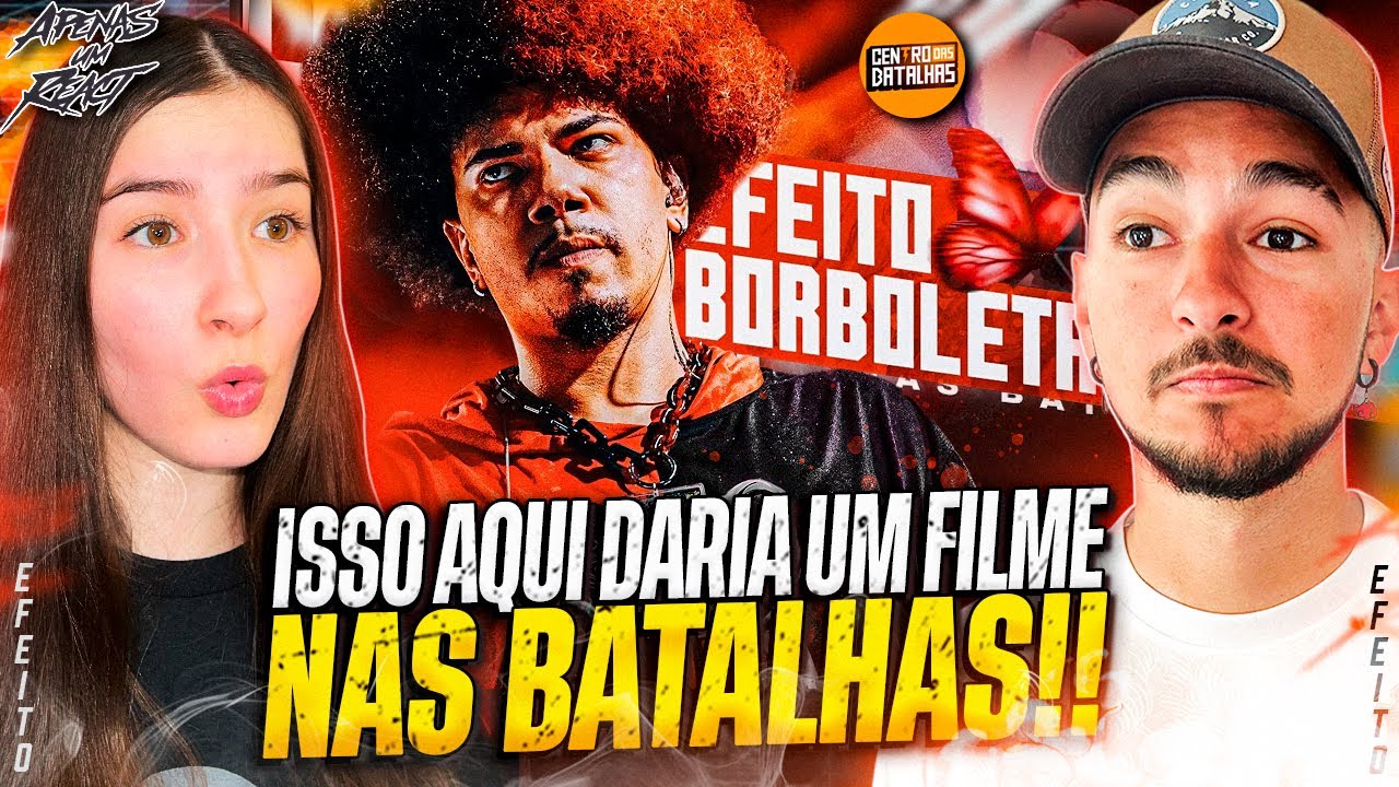O EFEITO BORBOLETA nas BATALHAS de RIMA!🦋 | Centro das Batalhas! | Apenas um react