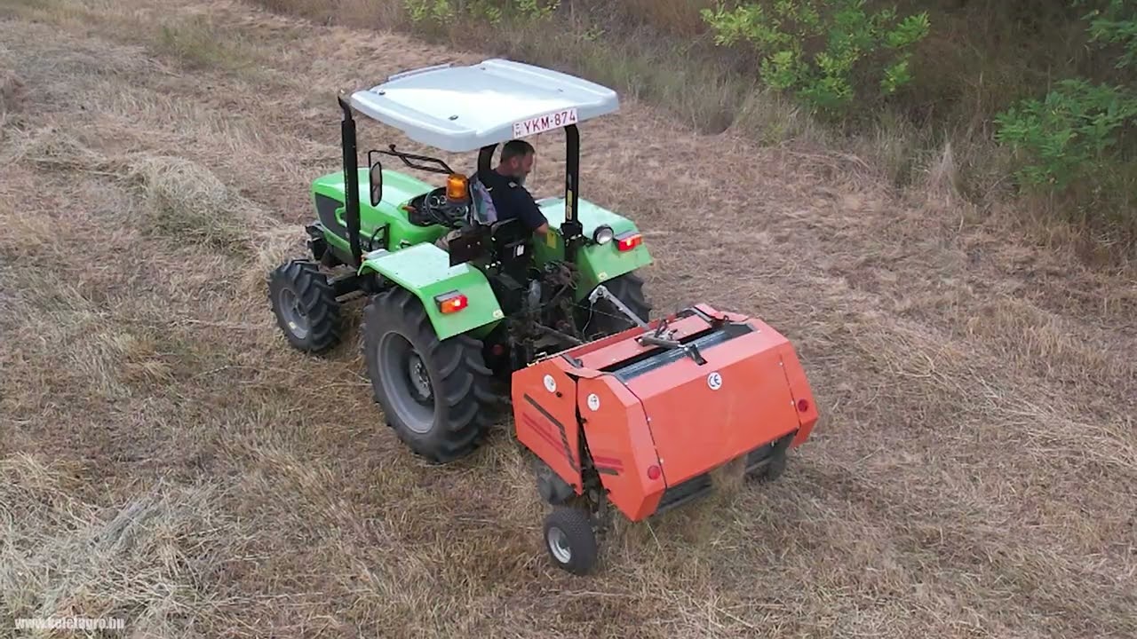 Komondor RKB-1070 bálázó kistraktorhoz, Rundbaler für Kleintraktoren, round baler for compact trac