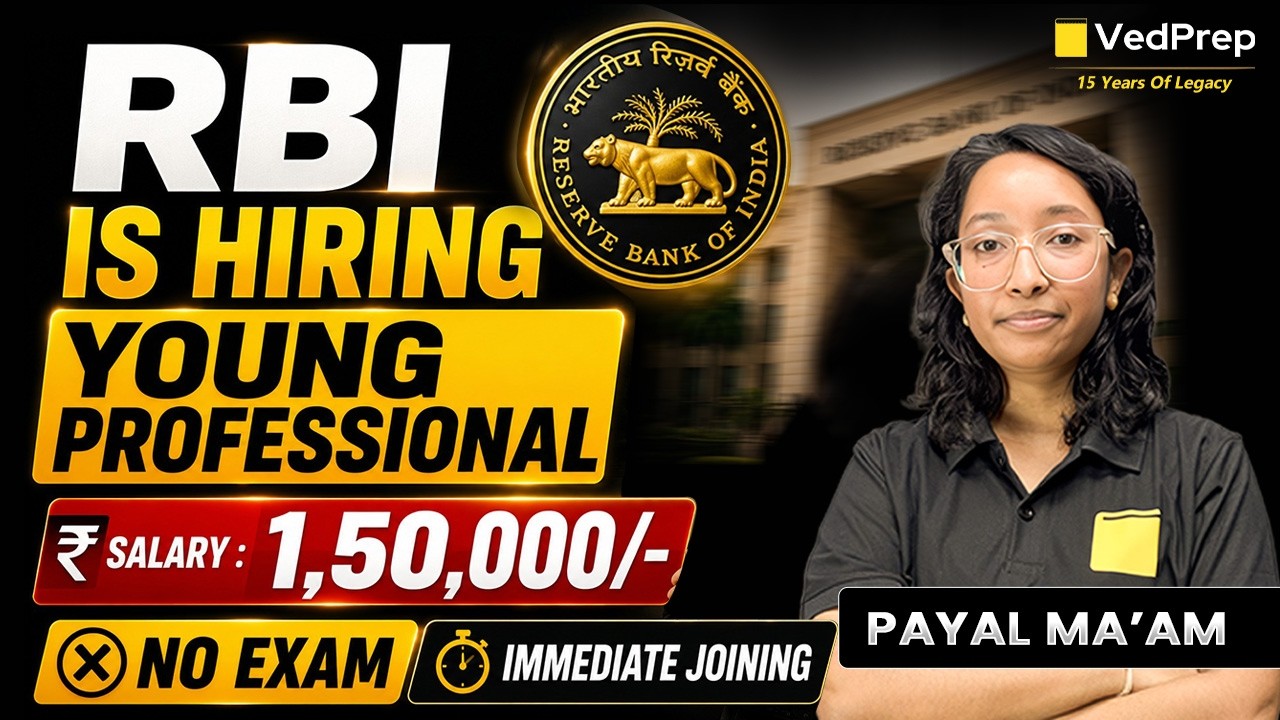 RBI Young Professionals Recruitment 2026 🚨 Salary ₹1.5 Lakh/Month | No Exam | Immediate Joining
