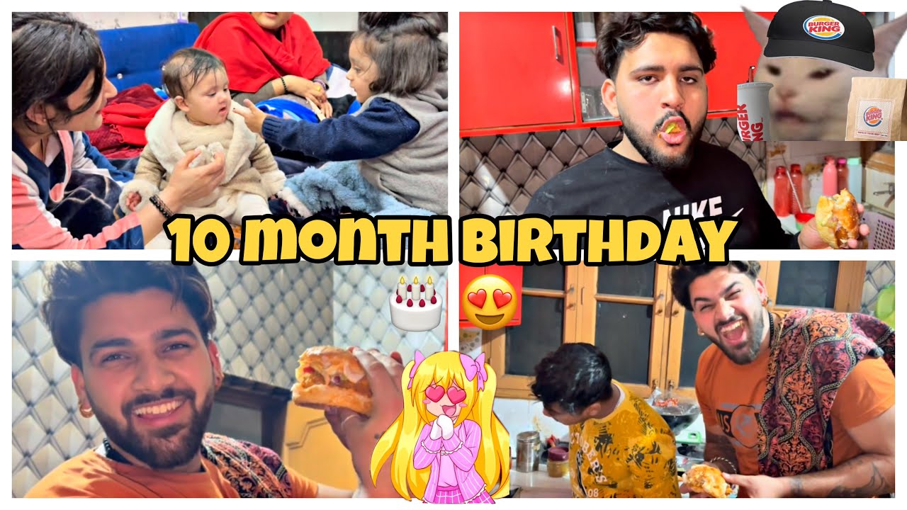 GUDDIYA k 10 BIRTHDAY 🎂 pr || GHAR ME BNAE BURGER 🍔 AUR Kri party 🎉 @armaanthakurvlogs01