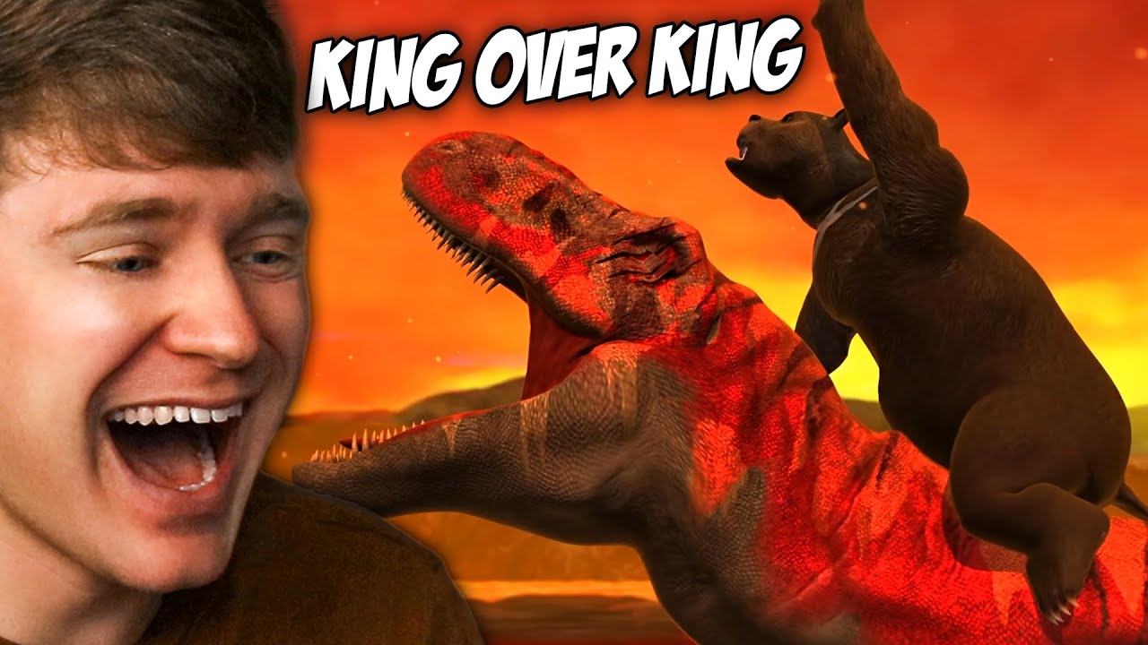 Reacting to KING OVER KING the DINOSAUR BATTLE!