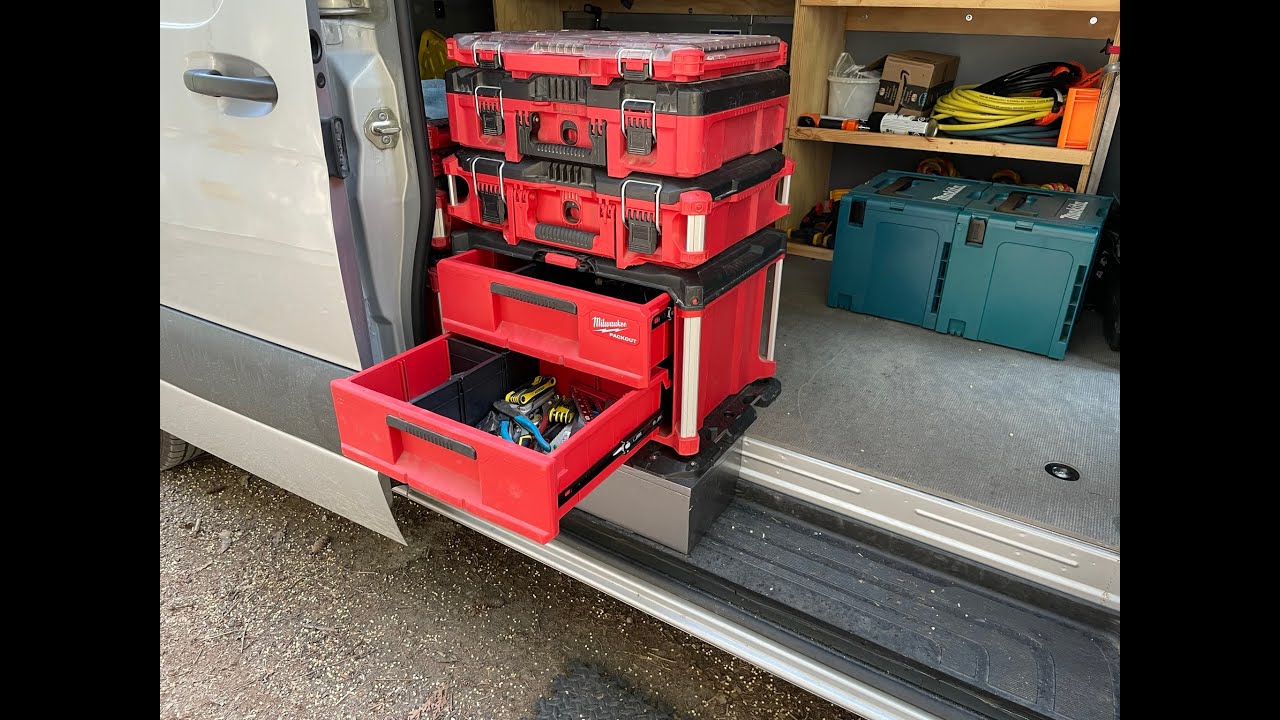 Tool Storage Made Simple with this Floor Add on (for a Packout).  Work Van p.2