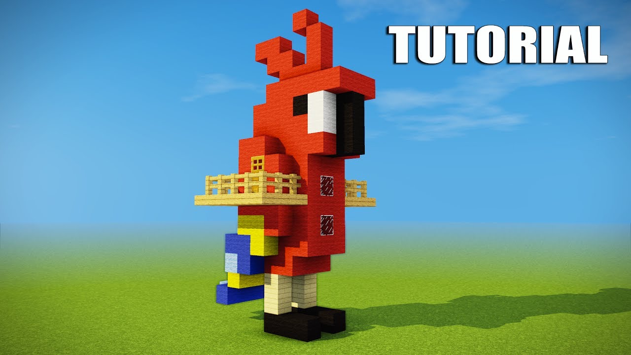 Minecraft Tutorial: How to make a Parrot house - Cool Survival House - Tree House